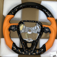 Volant sport en fibre de carbone forgée rouge, personnalisé et fait main, pour Camry Corolla Avalon 8ème génération 2018-2023