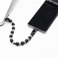 Câble de charge USB portable XTW OEM 3D 24 cm avec perles pour iOS et ordinateur (Type-C/Micro-USB)