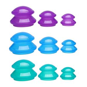 Kit de ventouses personnalisables OEM pour le visage et le corps, ensemble de massage anti-<span class=keywords><strong>cellulite</strong></span>, ventouses en silicone à aspiration sous vide - Product Image 2