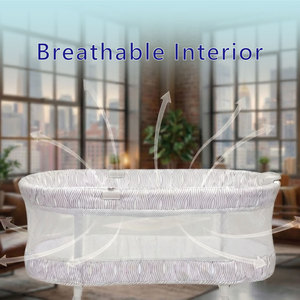 Lit de bébé en maille avec rangement inférieur, directement du fabricant - Product Image 5