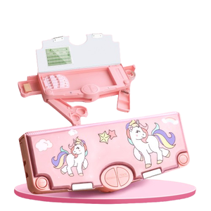 Estuche de Lápices de Plástico Barato con Diseño de Dibujos Animados, Caja de Almacenamiento para Estudiantes, Venta al por Mayor de Fábrica, Muestras Gratis - Product Image 1