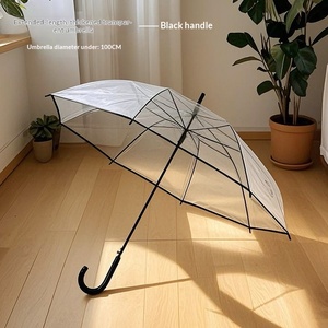 <span class=keywords><strong>Parapluie</strong></span> droit <span class=keywords><strong>transparent</strong></span> jetable publicitaire à long manche, logo personnalisé imprimé, manuel, <span class=keywords><strong>grande</strong></span> <span class=keywords><strong>taille</strong></span>, blanc, pour femme, mariage - Product Image 6