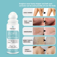 Formule 100% naturelle pour éliminer les taches sombres après le rasage, traitement des boutons de rasoir, solution pour l'élimination des poils incarnés, sérum roll-on pour poils incarnés