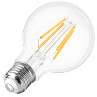 CE RoHS LED Edison Ampoule Filament Lampe E27 Base Résidentielle Verre Clair Dimmable 2700K Blanc Chaud LED Lampe Décorative