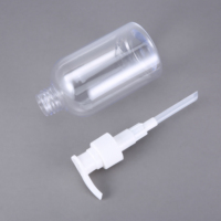 Bouteille Pompe en Plastique PET de 500 ml Vide Forme Cylindrique Bouchon à Vis Savon Liquide Lavage des Mains Gel Douche Shampooing Emballage Impression d'Écran