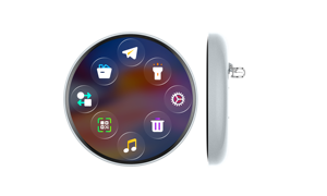 <span class=keywords><strong>Badge</strong></span> Elettronico Indossabile Intelligente da 1,85 Pollici, Eco-Friendly, Alta Definizione, Stile Anime, per Compagni di Lavoro - Product Image 5