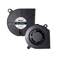 Ventilateur centrifuge à faible pression 6015 DC 6CM Turbo Blower 5V/12V à roulement à billes 30dB ultra-fin et silencieux pour humidificateur et siège de voiture