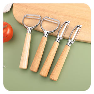 Couteau d'office <span class=keywords><strong>à</strong></span> manche en <span class=keywords><strong>bois</strong></span> en acier inoxydable multi-fonctionnel ménage fruits légumes Melon pomme de terre éplucher et <span class=keywords><strong>râpe</strong></span> - Product Image 4