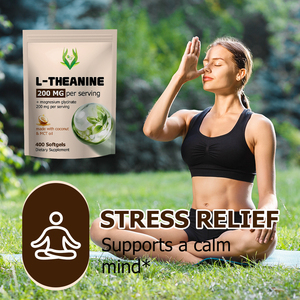 OEM L theanine Softgel <b>Calming</b> Mood Promotes Relaxation Supports Daily Wellness Vitality Soft Capsules - Product Image 6