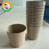 Pot de plantation biologique pour abeilles de jardin Kit de semis biologique pour plantes Semences Starter Cup Germination Trays Paper Pulp Peat Pot Nutrient Cups
