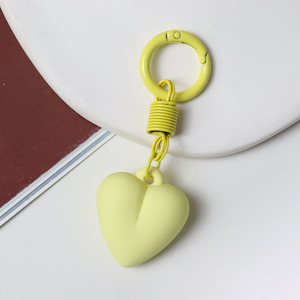 Kawaii Mini pink Heart Shape <strong>s</strong> Metal Spring Buckle Plastic Bags Charms <strong>Gift</strong> <strong>Boyfriend</strong> Girlfriend <strong>Valentines</strong> <strong>Day</strong> keychain - Product Image 4