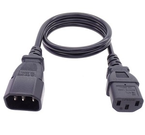 Universal <strong>Power</strong> Cord IEC C13 to C14 <strong>Power</strong> Cord 1.5m 1.8m 18AWG C13 C14 <strong>Power</strong> Extension <strong>Cable</strong> <strong>for</strong> PC Computer Monitor PDU <strong>LG</strong> <strong>TV</strong> - Product Image 5