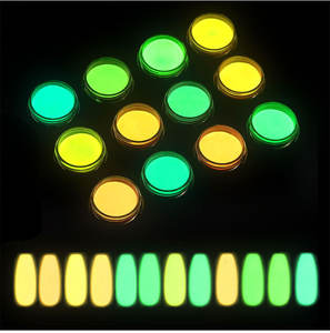 <span class=keywords><strong>Noche</strong></span> brillante de la iluminación de largo tiempo esmalte de uñas noctilucentes luminoso polvo de pigmento oscuro - Product Image 1