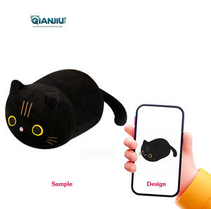 Venta al por mayor lindo suave animal <span class=keywords><strong>de</strong></span> peluche naranja gato <span class=keywords><strong>de</strong></span> peluche abrazando relleno gato <span class=keywords><strong>de</strong></span> dibujos animados almohada <span class=keywords><strong>de</strong></span> felpa - Product Image 1