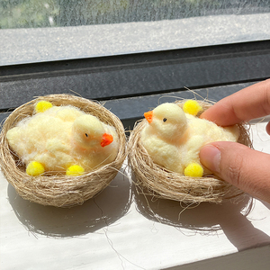 Custom Cute Easter Mini Duck Mini Easter Decoration Yellow Newborn Decoration Mochi Chicken <b>Squishy</b> Stress Relieve Duck Toy - Product Image 2
