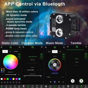 Màu Kép 50W Twinkle Sao Trần Ánh Sáng Sợi Quang Ánh Sáng Sao Headliner Kit Âm Thanh Kích Hoạt Ứng Dụng Điều Khiển Từ Xa Nhà Trần - Product Image 2