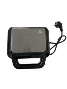 Machine à sandwichs petit-déjeuner multifonctionnelle 750W de haute qualité, gaufrier et panini, couleur noire, en promotion - Product Image 6