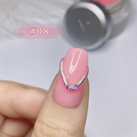 Vinimay Nouveau Design Gel de Construction Solide Multifonctionnel Non Collant pour Sculpture et Extension, Couleurs Variées, Rose