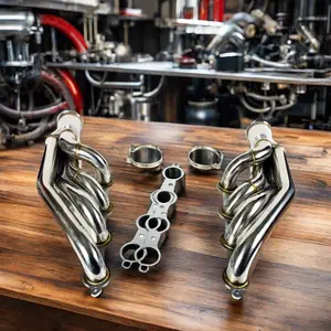 Nuevo 1-7/8 "para Chevy LS1 LS2 LS3 LS6 LSX V8 Turbo Headers Manifold Up & Forward