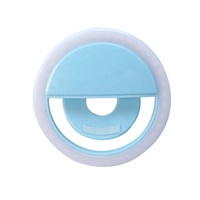 Accessoire de selfie de caméra de lumière de remplissage d'anneau de LED rechargeable portatif pour des téléphones d'iPhone et d'Android