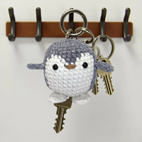 Kit de Crochet Pingouin DIY en Gros – Ensemble de Tricot Artisanal pour Débutants avec Fil et Manuel d'Instructions – Jouet au Crochet