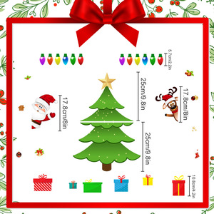 Décorations magnétiques de Noël amusantes, réutilisables, motifs humoristiques pour <span class=keywords><strong>garage</strong></span> et réfrigérateur, fournitures de fête festives - Product Image 6