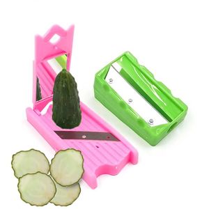 Cucumber Slicer Vegetable Cutter Multifunctional Peeler For Kitchen Use Green And Pink - Product Image 1