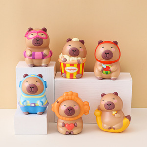 Kapibala's New Super Cute Sea Bream Asado a la <span class=keywords><strong>parrilla</strong></span> Rebote lento Capybara Kun Descompresión Juguete Ornamento - Product Image 6