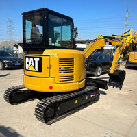 Mini-excavatrice d'occasion CAT 303 3 tonnes, excavatrice sur chenilles hydraulique Caterpillar d'origine pour travaux de terrassement et de construction