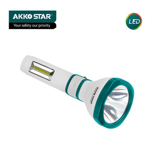 Akkostar LED 1W + 2W Có Thể Sạc Lại Torch 6500K Khẩn Cấp Ánh Sáng Nhấp Nháy Ánh Sáng Với Pin 1 Năm Bảo Hành - Product Image 3