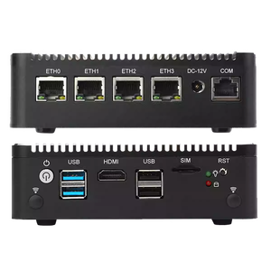 Super Mini Fanless J4125 4-Core PC Dispositivo de servidor integrado 4 LANs 4GB <span class=keywords><strong>DDR3</strong></span> <span class=keywords><strong>RAM</strong></span> 4GB Memoria de video SSD Windows 10 Garantía de 1 año - Product Image 6