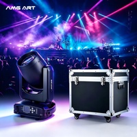Projecteur LED mobile 150W à double prisme 24+16 facettes, contrôle DMX, RGBW 14 couleurs, activé par le son pour DJ, scène, concert, club, mariage