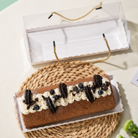 Boîte de présentation portable spécialisée pour gâteaux roulés, entièrement visible, pour l'exposition d'échantillons sur les foires professionnelles de la pâtisserie
