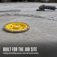 Meule diamantée pour le nivellement des sols en béton, le décapage des revêtements et le travail du granit, du marbre et du terrazzo