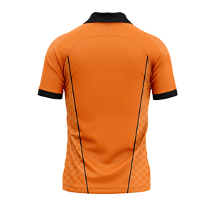Maillot de football personnalisé élégant avec bordure contrastée, design de numéro personnalisé, 100% polyester extensible, respirant et léger - Product Image 2