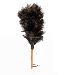<span class=keywords><strong>Plumeau</strong></span> en Plumes d'Autruche Véritables avec Manche en Bois, Plumeaux de Nettoyage Naturels et Moelleux pour la Maison, le Bureau et les Surfaces Délicates - Product Image 4
