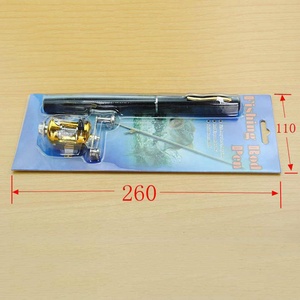 Portable Pocket Telescopic Mini <strong>Fishing</strong> Pole <strong>Pen</strong> Shape Folded <strong>Fishing</strong> <strong>Rod</strong> With Reel Wheel - Product Image 3