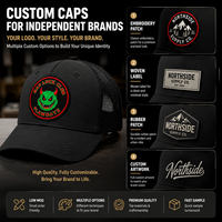 Casquettes Originales Structurées Style Trucker avec Broderie 3D en Relief Thème Chocolat et Contraste Vert, Modèle Boutique