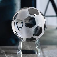 Trophée sportif Grace Crystal Europe en forme de boule nautique, finition polie, gravé, personnalisé, cadeau d'entreprise, souvenir, rentrée scolaire