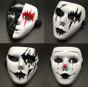Halloween uomini donne maschera pittura nera maschere Full Face per Clown <span class=keywords><strong>fantasma</strong></span> Cosplay mascherata Hip Hop Dance Party - Product Image 2