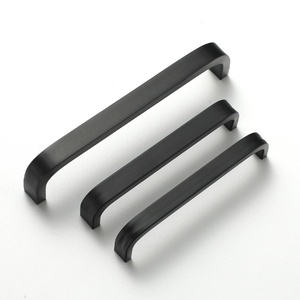 五金ZAMAK家具把手黑色哑光橱柜把手抽屉橱柜门床头柜把手 - Product Image 2