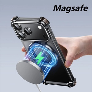 Funda de Teléfono Metálica sin Marco de Aluminio en Forma de Z con Soporte de Anillo y Soporte Magnético para iPhone 17 Pro Max 17 Air - Product Image 4