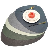 Tapis de table en cuir classique pour restaurant occidental, anti-brûlure, isolation thermique, imperméable, anti-huile, lavable, réutilisable