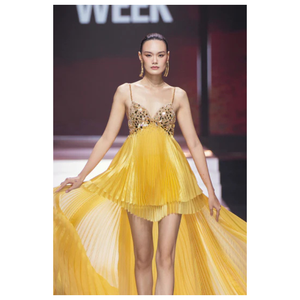 2024 nuevo diseño vestidos de mujer vestido de noche de lujo de alta calidad tela etiquetas personalizadas Enzo & Leo Vietnam mayorista - Product Image 2