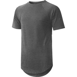 <strong>Mens</strong> Customizable Round <strong>Longline</strong> <strong>T</strong> <strong>Shirt</strong> Custom <strong>Men</strong> Rounded Hem Blank <strong>T</strong> <strong>Shirt</strong> - Product Image 4