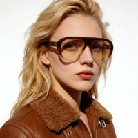 Vente en gros de lunettes de soleil vintage, logo personnalisé, lunettes personnalisées, monture large, lunettes de soleil colorées pour unisexe