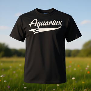 T-shirt promotionnel classique avec idée cadeau d'anniversaire pour les personnes du signe du zodiaque Verseau - Product Image 3