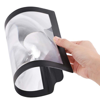 Portable HD mains libres loupe loupe pleine page grande feuille A4 3X lecture papier taille PVC plastique pour personnes âgées