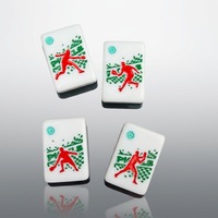 Jeu de Mahjong Américain 160 Tuiles Série Pickleball – Tuiles Artistiques en Acrylique pour 4 Joueurs – Écologique – Cadeau Personnalisé OEM