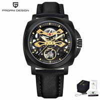Montre mécanique de luxe Pagani Design PD-YS017 YS017 pour homme, design ajouré, automatique, lumineuse, étanche